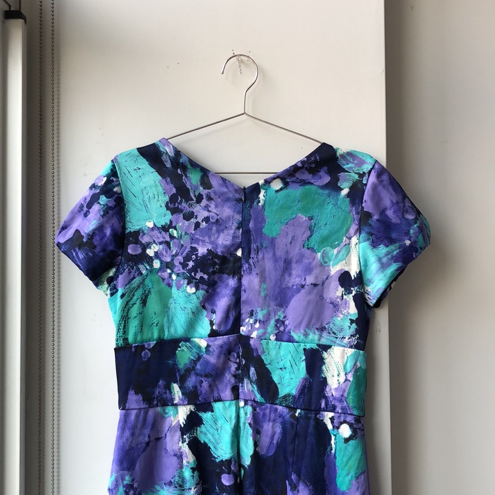 Rabbit Rabbit Rabbit Abstract Floral Fitted Waist Cocktail Dress! - Picture 7 of 10